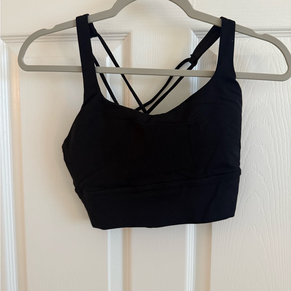 Lululemon Athletica Black Strappy Sports Bra